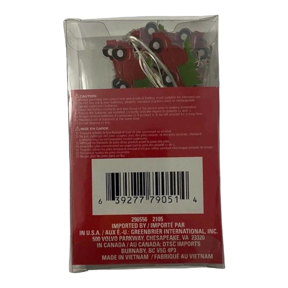 10 Piece Christmas Farmhouse LED Rustic Red Truck Christmas Tree Led Wire Lights - Picture 3 of 3